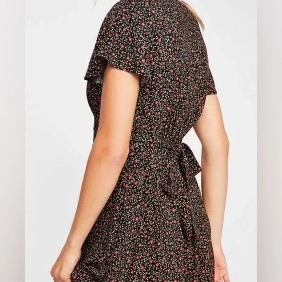 FREE PEOPLE FORTUNA FLORAL MINI DRESS - Picture 10 of 10